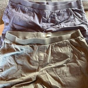 Sonoma Women's Cargo Shorts - Gray and Blue